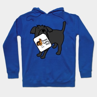 Cute Dog with Thanksgiving Turkey Greetings Hoodie